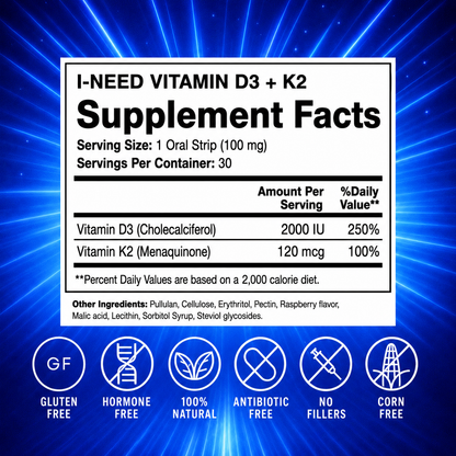 I-NEED VITAMIN D3 + K2